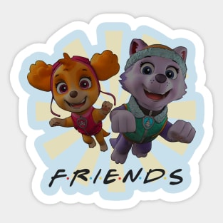 paw friends Sticker